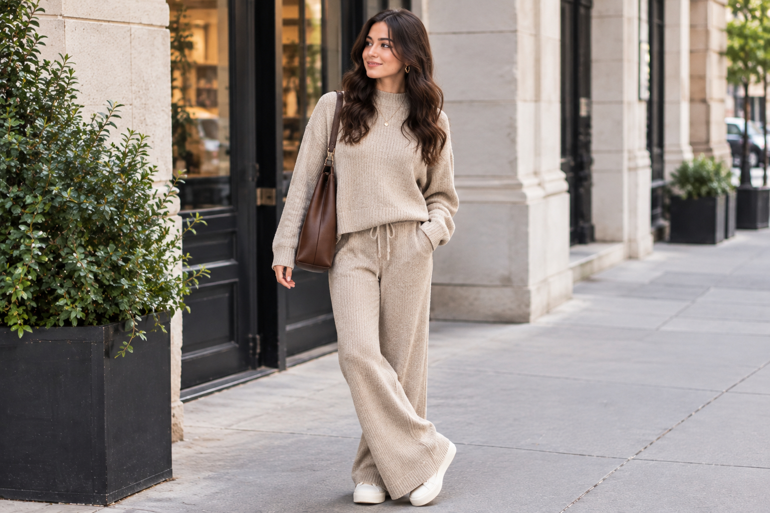 knit set womens