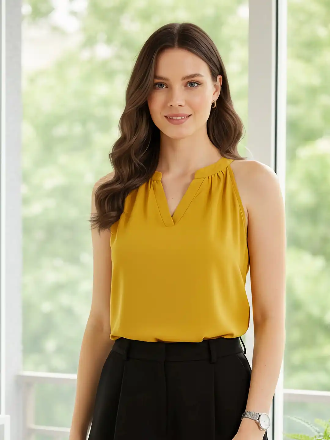 yellow tops for women
